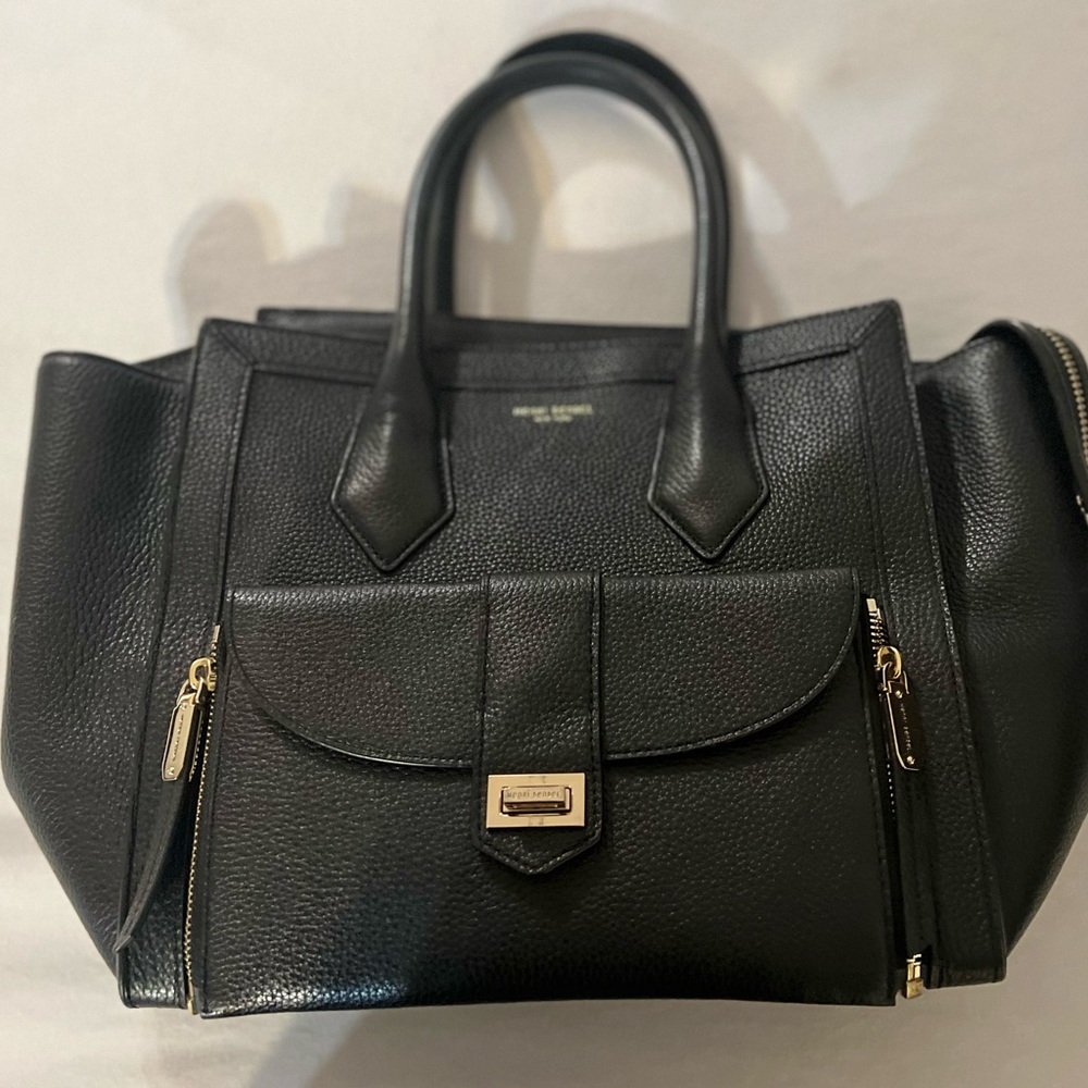 Henri Bendel Black Rivington Tote Bag with Gold Hardware Large - Picture 3 of 4